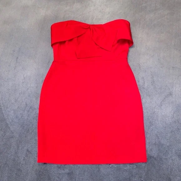 white christmas dresses Sam Edelman Womens Bow-Detail Sheath Cocktail Dress Black 6, Women's main image 1